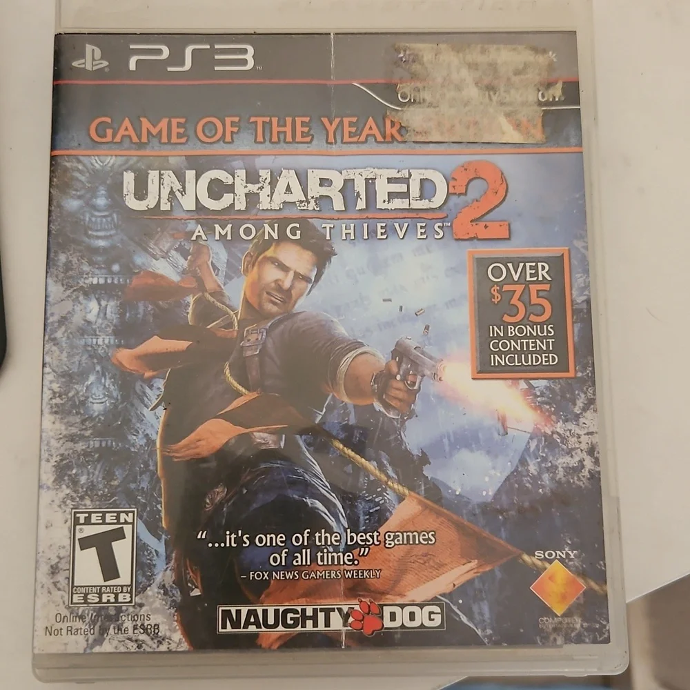 Sony Uncharted Game Set for PS3 - Black and Yellow
